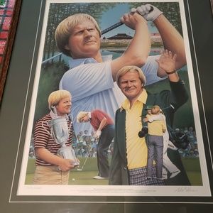 Jack Nicklaus framed art